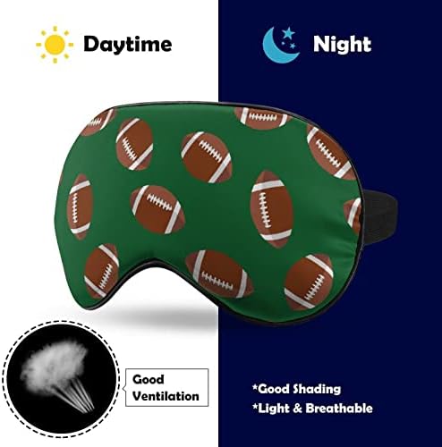 רוגבי אמריקאי כדורגל מסיכת עיניים רכה אפקטיבית הצללה מסכת שינה נוחות כיסוי עיניים עם רצועה מתכווננת אלסטית