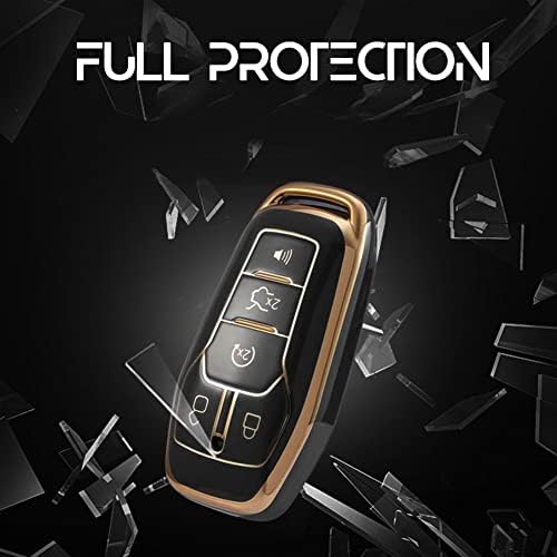 Autofield Auto for Ford Key FOB כיסוי מקש מפתח FOB מגן על פורד מוסטנג F150 F450 Explorer Taurus Fusion