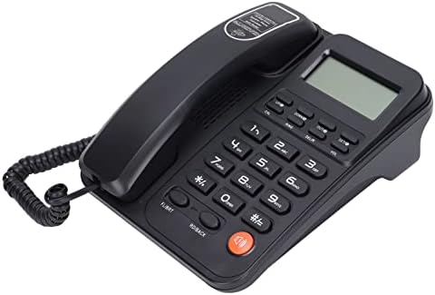 KX T2026 CID טלפון חוט, טלפון קווי עם טלפון שולחני לתצוגה של LCD למלון משרד ביתי, טלפונים קוויים מחויבים בשיחה