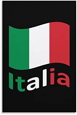 איטליה איטליה דגל איטלקי מודפס ציור קיר אמנות יצירות אמנות מודרניות תמונת תלויה אנכית לקישוט הבית בחדר