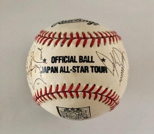 1996 MLB יפן All Star Tour חתום כדור 23 Sigsbon