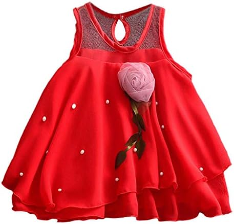 שמלות תינוקות פרחי פעוטות נסיכת מסיבה ללא שרוולים חצאית סולידית חצאית בנות בנות תינוקות תינוקת