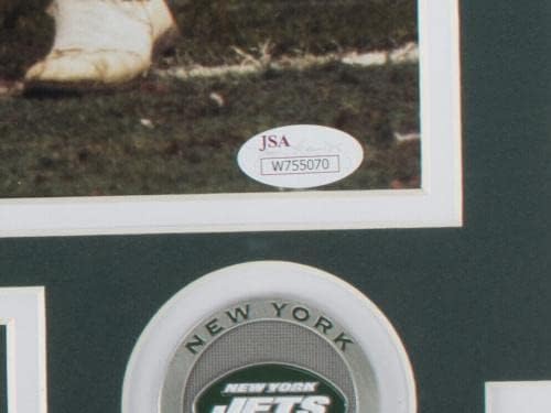 ג'ו נמאת חתום ממוסגר 16x20 ג'טס ניו יורק צילום JSA ITP - תמונות NFL עם חתימה