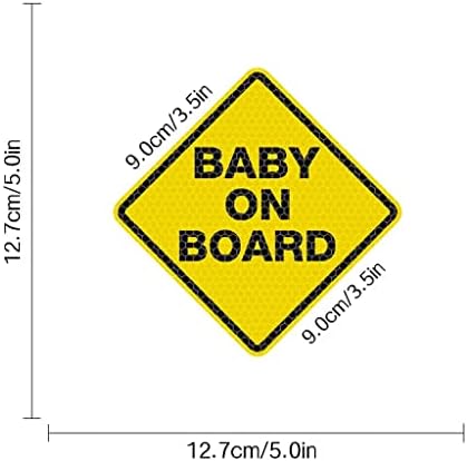 2 יחידות רעיוני מדבקה לרכב תינוק על לוח בעוצמה גבוהה רעיוני מדבקה לרכב עמיד למים בטיחות אזהרה אוטומטי פגוש חלון