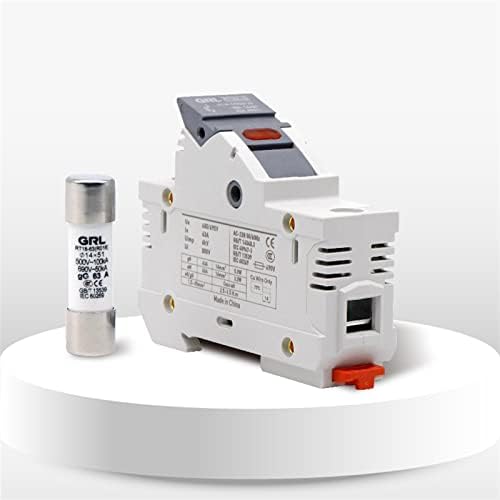 Zthome 1PCS מחזיק נתיך תיבת בסיס בסיס AC RT18X-63 אור מחוון 500V RO16 DIN RAIN MOUN מהיר מכה קרמיקה קרמיקה 14x51