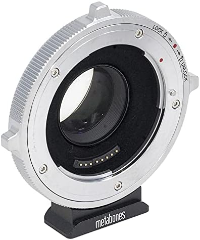 עדשת Canon EF של Canon ל- Micro ארבעה שלישים מתאם מצלמה, מהירות מהירות המאיץ המהירות XL 0.64x הגדלה