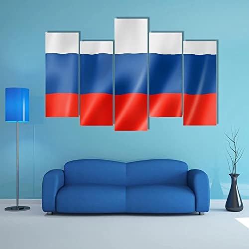 ארגו בתוספת רוסיה דגל קיר אמנות מדהים נמתח ציור מוכן לתלות עבור בית תפאורה-מושלם לסלון גלריה קיר