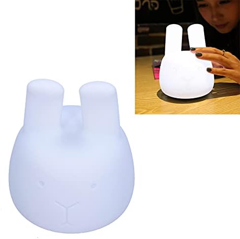 סיליקון מנורה, נייד מנורה שליד המיטה מגע בקרת צבע שינוי מצב לילדים עבור תינוק חדר