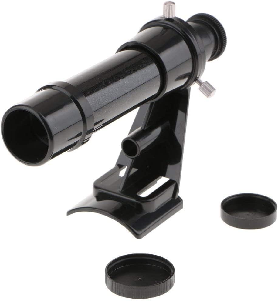 Sgerste 5x24 Finderscope מצויד בערכת סוגריים לטלסקופ אסטרונומיה, שחור, עשוי מפלסטיק