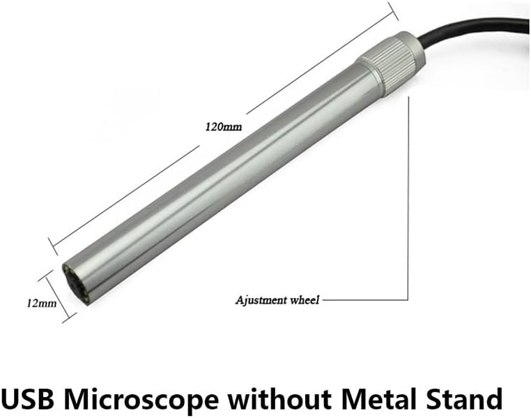 אביזרי SMICROSCOPE למבוגרים USB 2MP מיקרוסקופ דיגיטלי 12 ממ בקוטר מצלמת וידאו 8 מיקרוסקופ LED מגנד