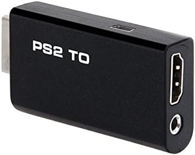 Natefemin Plug and Play עבור PS2 ל- HDMI תואם מתאם חיצוני HDTV RCA AV AUDIO VIDEO CONVERTER ABSECTION
