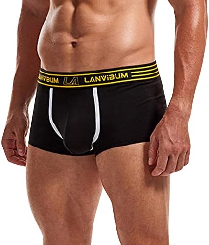 בוקסר לגברים חבילה סקסי מכנסיים מכנסיים תחתוני מוצק מתאגרפים גברים של תחתונים מזדמנים תחתוני היפ הופ