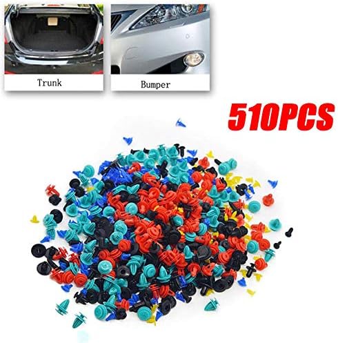 510x קליפים מעורבים של פגוש אטב קליפ קליפ מסמרר שומר 8 סוגים לאביזרי רכב לוח פלסטי