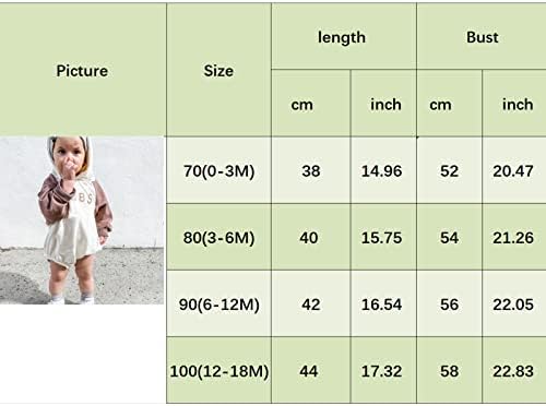 אנגופים יילוד תינוקת הילדה נערת סווטשירט רומפר שרוול ארוך קפוצ'ובר תלבושת תלבושת 0 3 6 12 18 חודשים בגדי