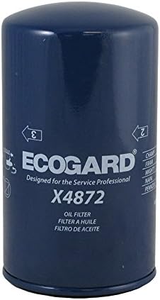 ECOGARD X4872 מסנן שמן מנועי סיבוב פרמיום לשמן קונבנציונאלי מתאים לפורד F-250 Super Duty 7.3L דיזל 1999-2003,