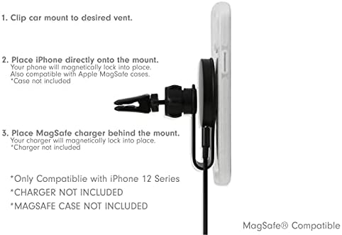 מארז שיש ורוד של Sonix עבור Magsafe iPhone 12 Pro Max + Mounte Car Mount Mount