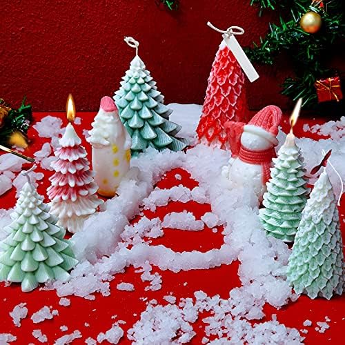 תבניות שרף HDIIEHF, נרות סיליקון עובש DIY SANTA CLAUS עץ חג המולד גבס גבס סבון בעבודת יד עובש סיליקון