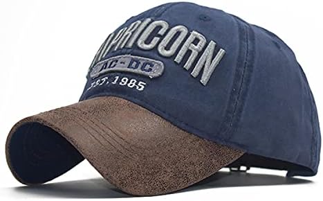 כובע בייסבול בייסבול במצוקה של גברים כובע כובע כובע נהג כובע משאית שטוף עם חזית עור PU