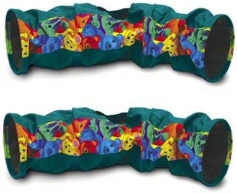 חבילת סופר PET 2 של מנהרות קמטים, צבעים עשויים להשתנות, אורך 23 אינץ '