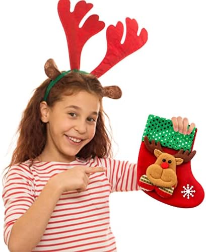 תיק חג המולד מתנה לקישוט חג המולד גרבי גרביים ממתקים תיק קטן קישוט מתנה מלאכה גרלנד חיצונית 100 רגל