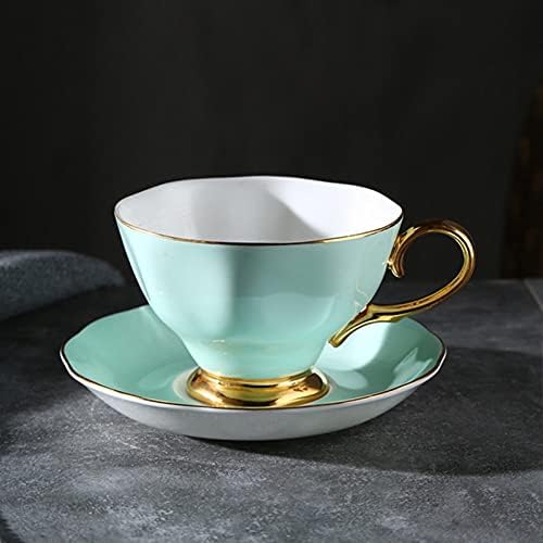 יואנפלק קפה קפה ספלי תה וצלוחית סט עצם סין סין קרמיקה כוסות אספרסו מודרניות מודרניות ארוחת בוקר אלגנטית כוס