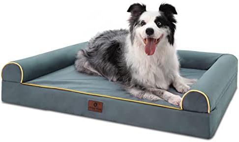 Hygge Hush מיטת כלבים אטומה למים, מיטת כלבים רחיצה בצורת U עם כיסוי נשלף וחיזוק, מיטת כלבים