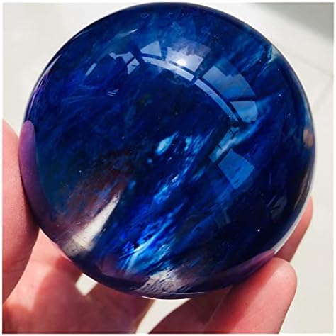 5 סמ טבעי נדיר הכחול אבן קוורץ כדור בגידול בית קישוט בית חיתוך אבן טבעית ליטוש 1 pc ריפוי אבן מרפאת רוחות רעות