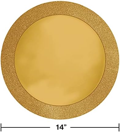 פיקוד עגול של 8-ספירות עם גבול נצנצים, זהב