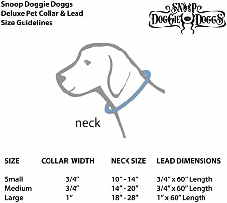 Snoop Doggie Doggs Deluxe Collar, מחוץ לרשת, בינוני