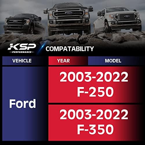 מרווחי גלגלים בגודל 2 אינץ ' 8 על 170 עבור 2003-2023 פורד פ250 על 350, 2 יחידות 8 על 170 מ מ מתאמי גלגלים מרכזיים