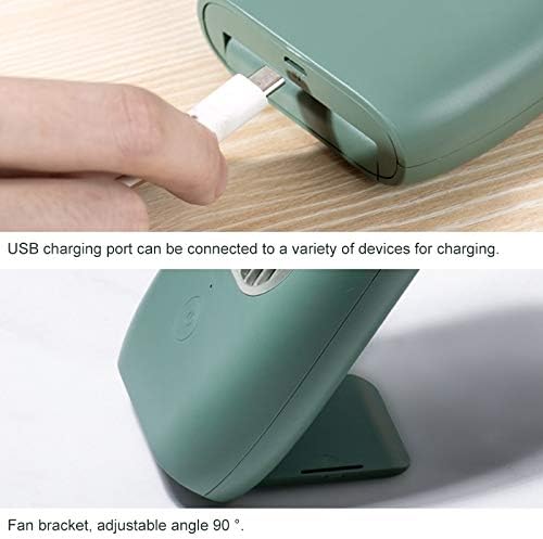 סוג קירור D302 4W ממשק USB בקרה 3 הילוכים נטענת סוג צוואר תלוי מאוורר כף יד נייד.