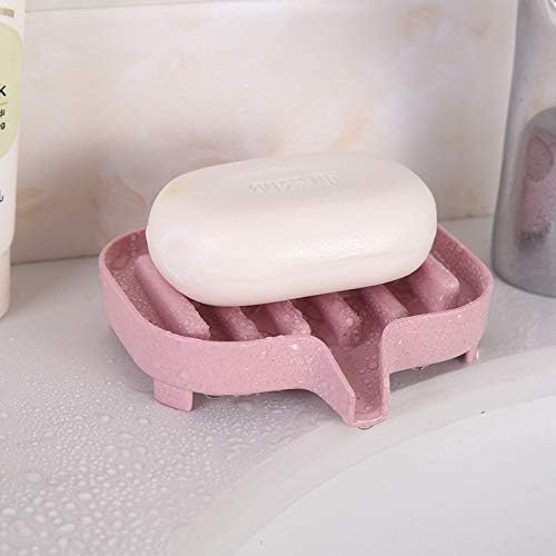 Zraz 4 צבעים/מגש סבון סבון אוטומטי ניקוז סבון מקלחת מפלסטיק עם מגש ניקוז, צלחת סבון אופנתית למטבח