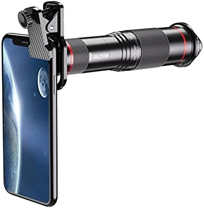 SJYDQ 48X טלסקופ טלסקופ טלפוטו עדשה קליפ למצלמת טלפון סלולרי נייד עם חצובה Selfie