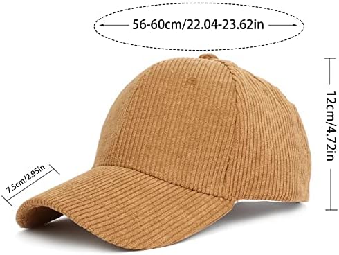 קורדרוי בייסבול כובע לגברים נשים ספורט כובעי חם חיצוני נסיעות מתנת בד עבודת כדור כובע