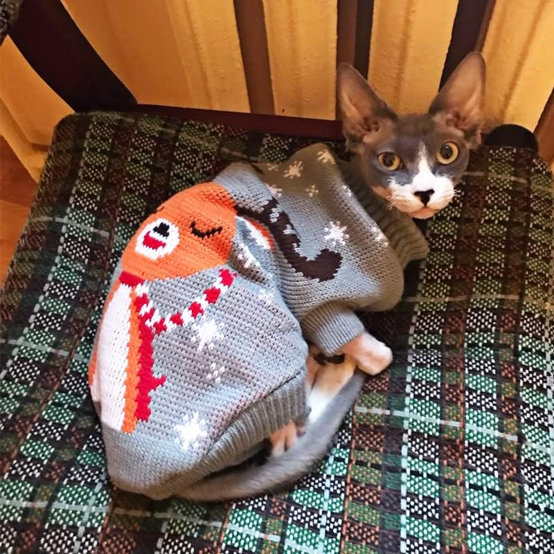 בגדי כלבים מצוירים בחורף סוודר חג מולד חמים לחג המולד קטן לבגדי חיות מחמד סורגים בד סרוגה ארנב ורוד m