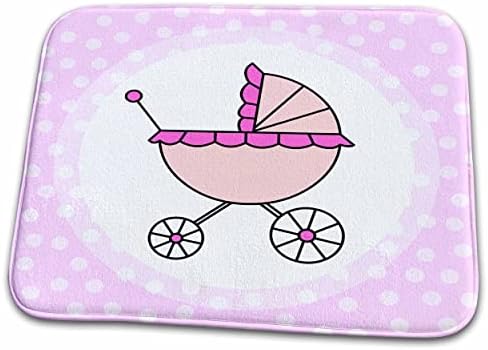 3 דרוז ג'אנה סאלאק עיצובים תינוק - עיצוב עגלת תינוק ורוד - מחצלות שטיח אמבטיה