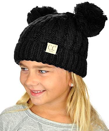 C.C כבל לילדים כבל ילדים סרוג כובע כובע כובע כפפה מכוסה
