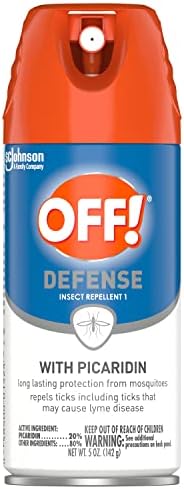 כבוי! תרסיס דוחה חרקים להגנה עם פיקרידין, תרסיס חרקים ללא דיט עם הגנה לאורך זמן מפני יתושים, 5 אונקיות