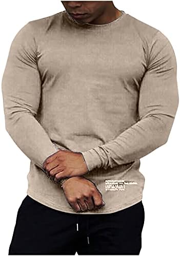 סוודר של גברים שרוול ארוך נמתח חולצות טריקו פעילות