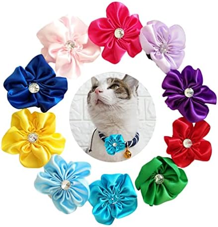 JPGDN 10 יחידות 2 צווארון לחיות מחמד קשת פרחים לכלבים קטנים חתולים כלבים אביזרים לצווארון למסיבת יום הולדת לחתונה