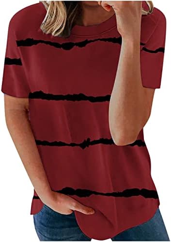 חולצת נשים סתיו בגדי קיץ טרנדיות שרוול קצר צוואר צוואר כותנה כותנה חולצה גרפית חולצה לבנות C1 C1