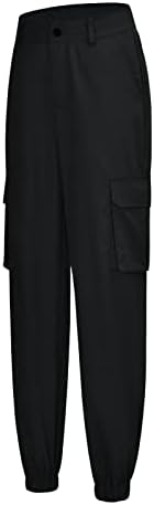 מכנסי מטען במותניים במותניים רגילים מפותחים לנשים מכנסיים מכנסיים רץ מכנסיים רגועים בכושר G2K בגדי רחוב