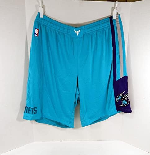 משחק שרלוט הורנטס 2014-15 הונפק מכנסיים קצרים 4xl DP41514 - משחק NBA בשימוש