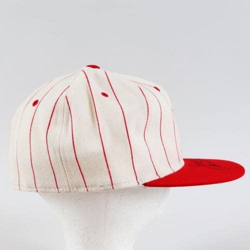 ג'ו מורגן חתום על הכובע האדומים HOF '90 - COA JSA - כובעי חתימה