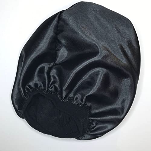 כובע פאה סאסי סאטן מרופד-שחור