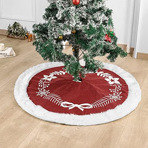 חצאית עץ עץ עץ ABOOFAN CHEISTMAS חצאית עץ חג המולד חג המולד חצאית עץ קטיפה עץ חג המולד מחצלת שטיח קישוטי