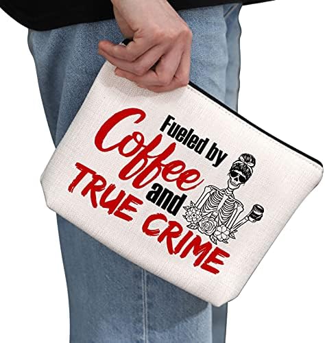 פשע אמיתי נרקומן מתנה מתודלק על ידי קפה פשע אמיתי איפור תיק קוסמטיקה תיק פשע להראות מתנה רצח להראות נסיעות תיק