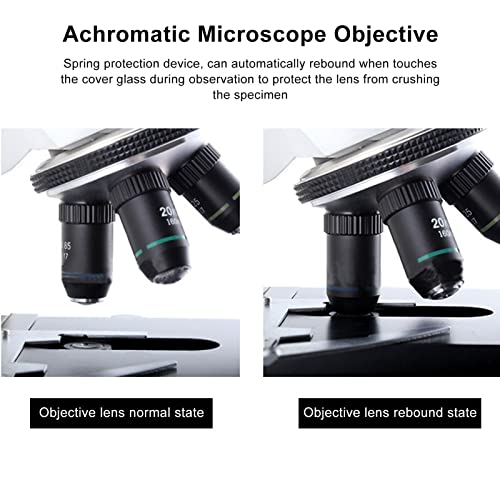 עדשת מיקרוסקופ, מדד שבירה גבוה פי 20 מכשיר הגנה מפני קפיצים מצופה כרום מיקרוסקופ אכרומטי פליז אובייקטיבי