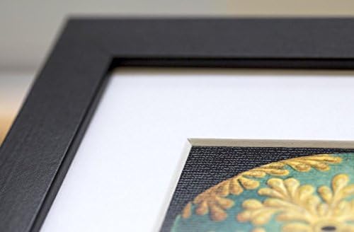 עץ אלון ישן שחור ערפל ערפל פוג תמונה ממוסגרת אמנות תמונת הדפסה והר F12x634