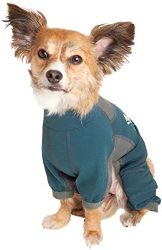 כלב Helios ® 'Rufflex' נמתח גוף מלא אימונית כלב-כושר כלבים ובגדי כלבים יוגה-ז'קט כלבים הכולל